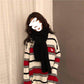 Pofulove Thick Winter Sweater Women Loose Pullover Harajuku Style Sweater Long-sleeved Jacket