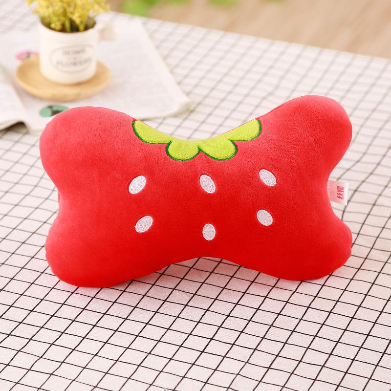 Plush Car Headrest Car Seat Waist Pillow Cute Cartoon Soft Neck Pillow Car Interior
