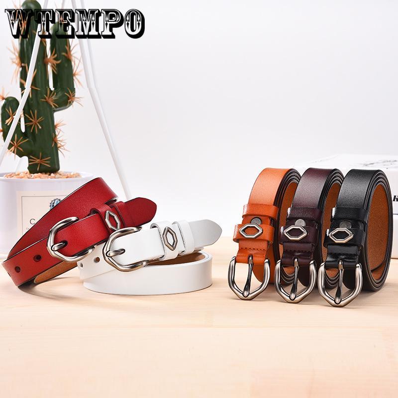Belts Women's Leather Round Metal Circle Waist Belt for Women Jeans Pants