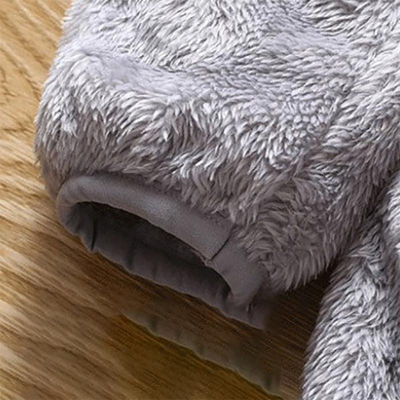 Fall/Winter Mens Stand-up Collar Sweater Polar Fleece Men's Double-sided Fleece Sweater Thicken Warm Sweatshirt