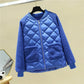Women's Short Cotton Padded Jackets Large Size Loose Winter Lamb Wool Jackets Female Solid Color Casual Cotton Warm Coats