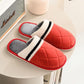 Autumn and Winter Pure Cotton Slippers Indoor Non-slip Soft-soled Shoes Warm Simple Plush Cotton Shoes