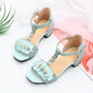 Children's Roman Shoes  Girls' Sandals  Fashion High-heeled Korean Version  Big Children's Soft-soled Little Girl Princess Shoes