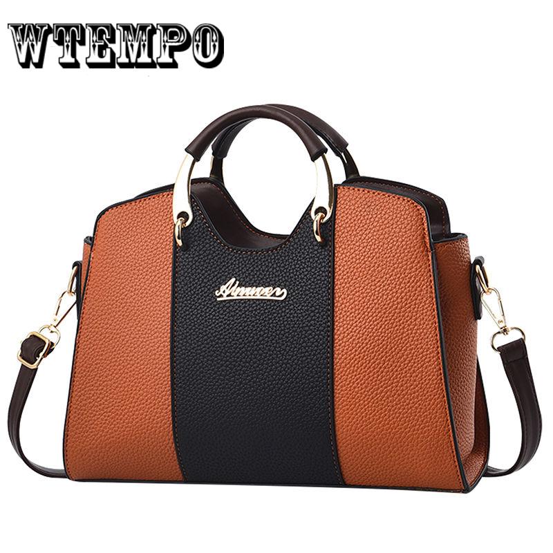 WTEMPO Brand Handbag Fashion Women Shoulder Bag Western Style Handbag