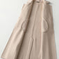Winter Windbreaker Waist Mid-length Thick Women's Coat Fashion Plus Size Quality Wool Overcoat Outwear