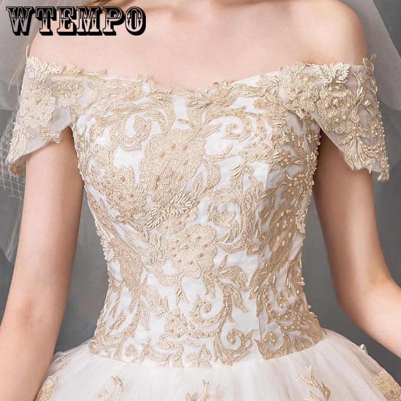 Luxury Lace Embroidery Wedding Dresses Long Train Sweetheart Elegant Plus size Vestido De Noiva