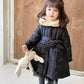 Girls' Cotton-padded Jackets In Winter Medium and Long Models Children's Bright-faced Baby Little Girls Western Style Padded Jacket