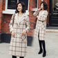 Long Women's Coat Lapel 2 Pockets Wool Jackets Coats Female Outerwear Lady Overcoat Women Wool Coat