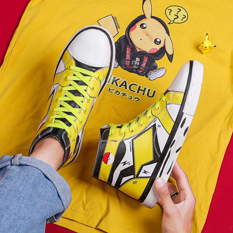 High-top men's shoes sneakers wild casual canvas shoes men's trendy plus size sneakers