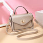 Crossbody Bag Women Solid Color Leather Anti-theft Large Capacity Wear Lock Buckle Hand Shoulder Bag