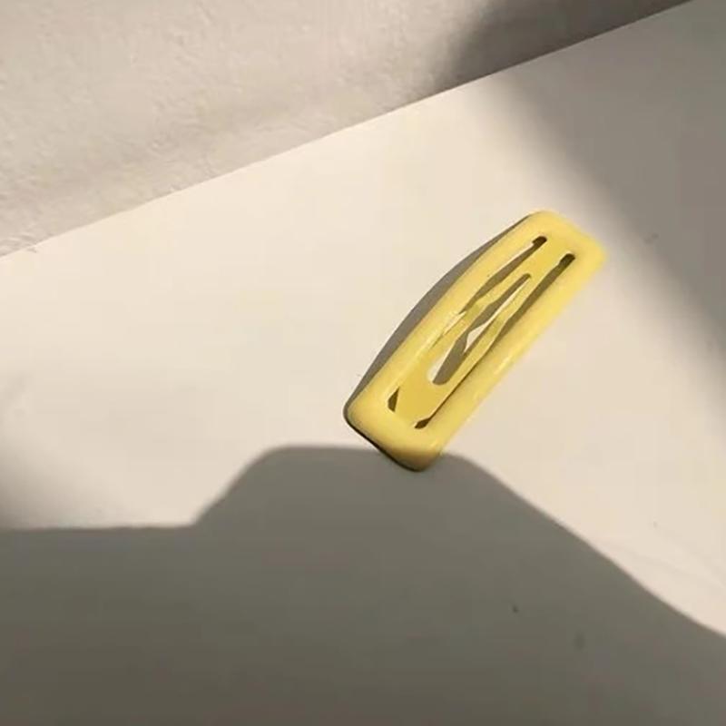 7PCS Cute and Sweet Bangs Clip Side Clip Candy Color Square Hairpin BB Clip Hairpin Hair Accessories Shiny Hairpin for Girl