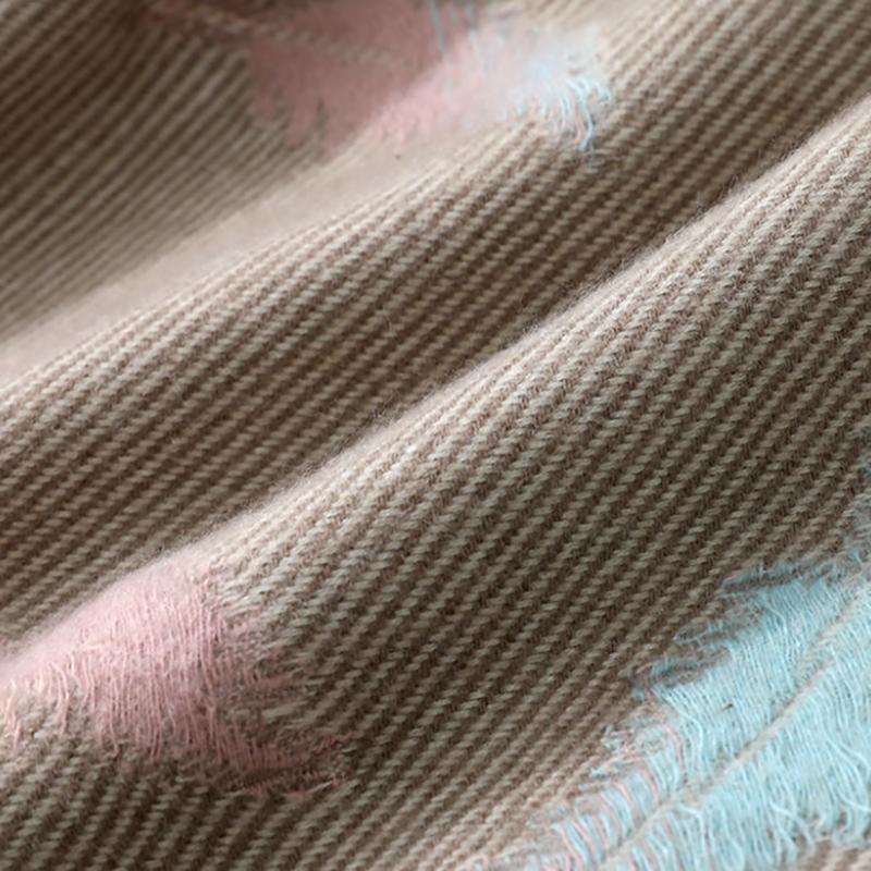 Scarf Female Winter Japanese Trend Imitation Cashmere Gradient Leaf Wild Dual-use Shawl Long Scarf