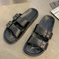 Simple Slippers Women's Summer Outer Wear Flat Shoes Non-slip Wet Water Comfortable Soft Bottom Sandals Light Home Bathroom Sandals