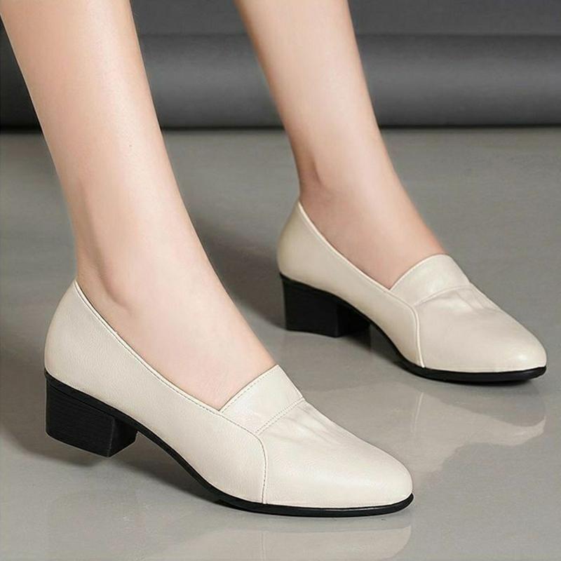 Shoes Women Heels Leather Black Lady Work Professional Shoes 2021 New Luxury Designer High Heels Shoes Women