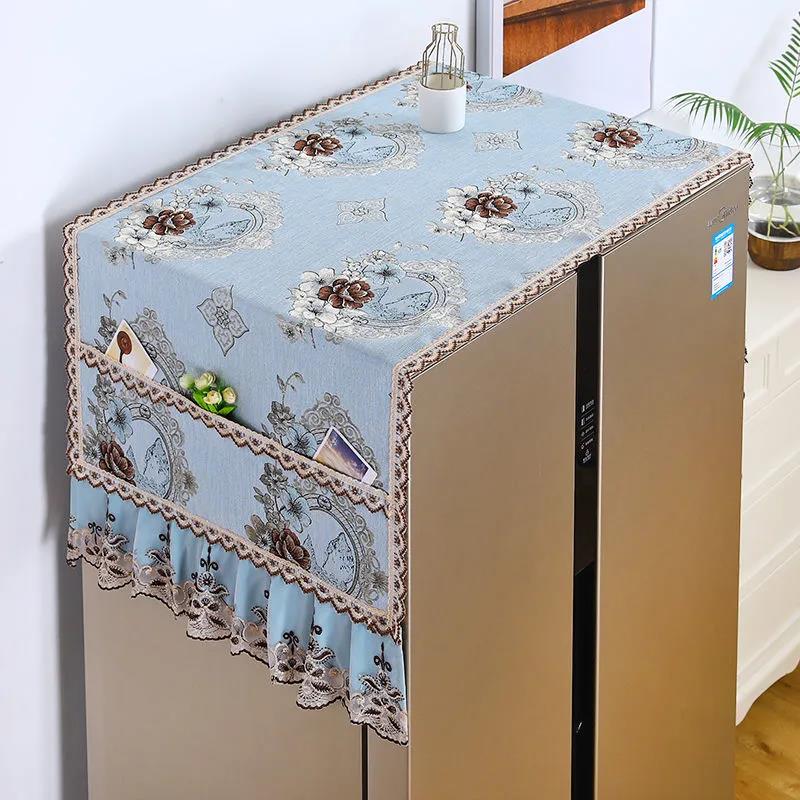 European-style Refrigerator Cover Cloth Washing Machine Cover Micro-to-door Refrigerator Dust Cover Cover Towel