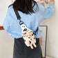 Bag Girls Fashion Cute Chest Bag Summer Leisure Shopping Wild Trend Canvas Bag Shoulder Messenger Bag