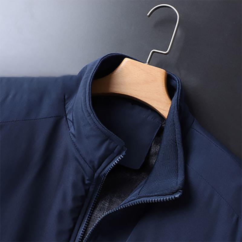 Jacket Men's Autumn and Winter Leisure Loose Slim Trend Jacket Youth Stand-up Collar Jacket