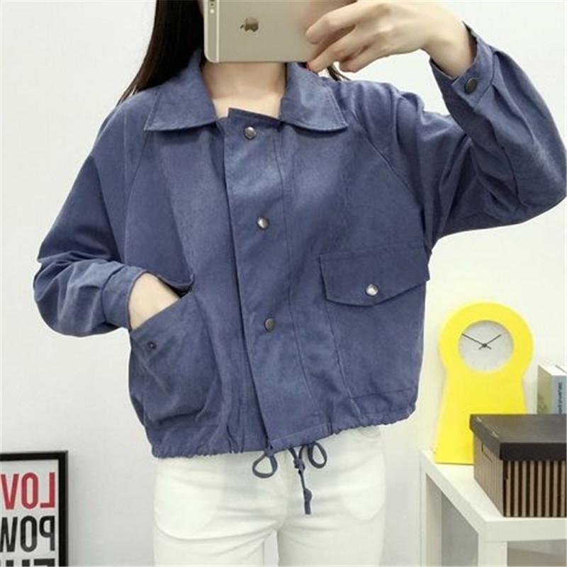 Autumn Jacket Women Classic Coat Short Bomber Solid Zip Up Jacket Coat Black Red for Ladies Tops
