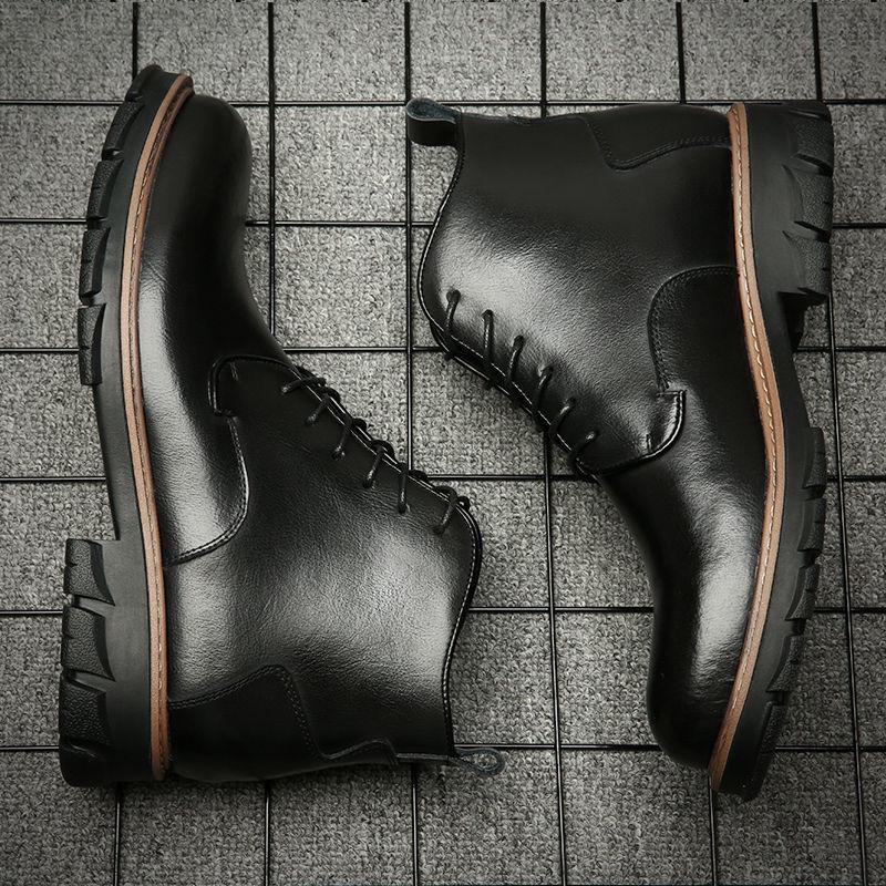 Martin Boots Men's British Style Retro High-top Shoes Autumn Men's Leather Shoes Casual Shoes