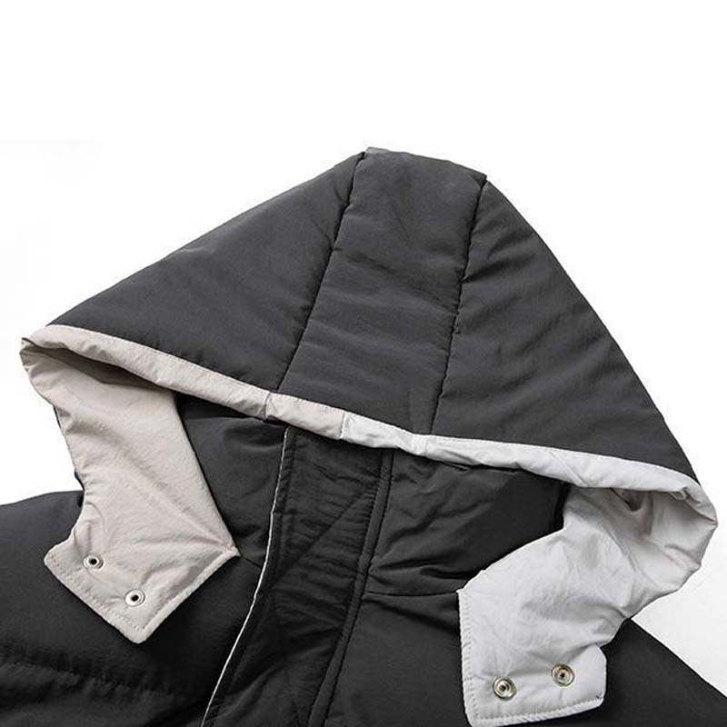 Men's White Duck Down Jacket Warm Hooded Thick Puffer Jacket Coat Male Casual High Quality Overcoat Thermal Winter Parka Men