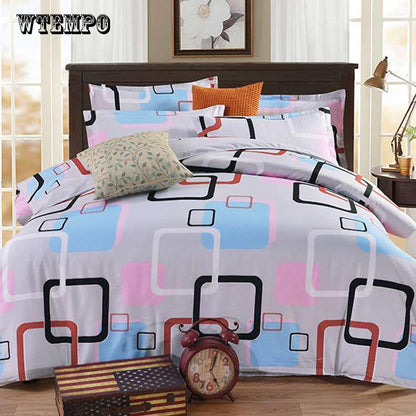 New Home Textiles Bedding Set Bedclothes Printing Duvet Cover Bed Skirt Sheet Pillowcase