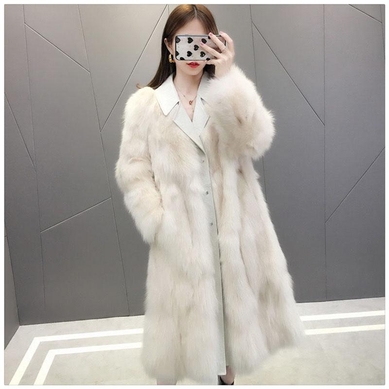 Korean Version of Thick Raccoon Fur Women's Coat Autumn and Winter Fashion Look Thin Woven Jacket