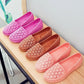 Flat Shoes Women's Hollowed Out Slip-on Casual Nurse Shoes Summer Loafers Women's Sandals Shallow Breathable