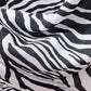 Women's Clothing Sweatshirts Spring Autumn Loose Half Zipper Stand-up Collar Female College Style Zebra Pattern Cropped Top