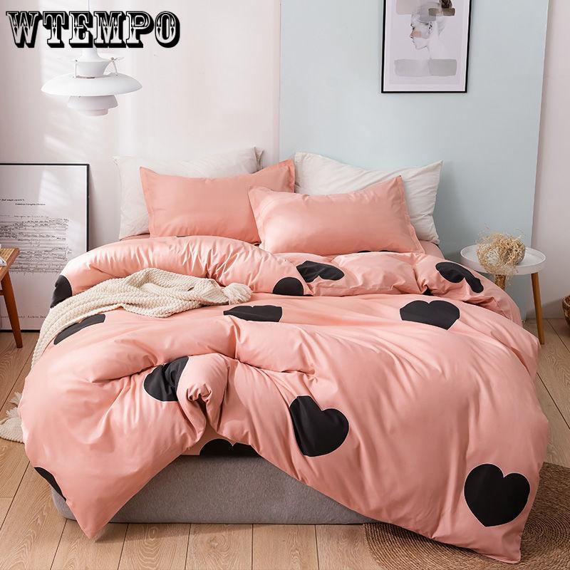 Simple Bedding Three-piece Set Comfortable Homeware Breathable Bedding Soft Fabrics