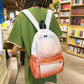 Student School Bag High School Student Backpack Campus Gradient Color Large-capacity Rucksack