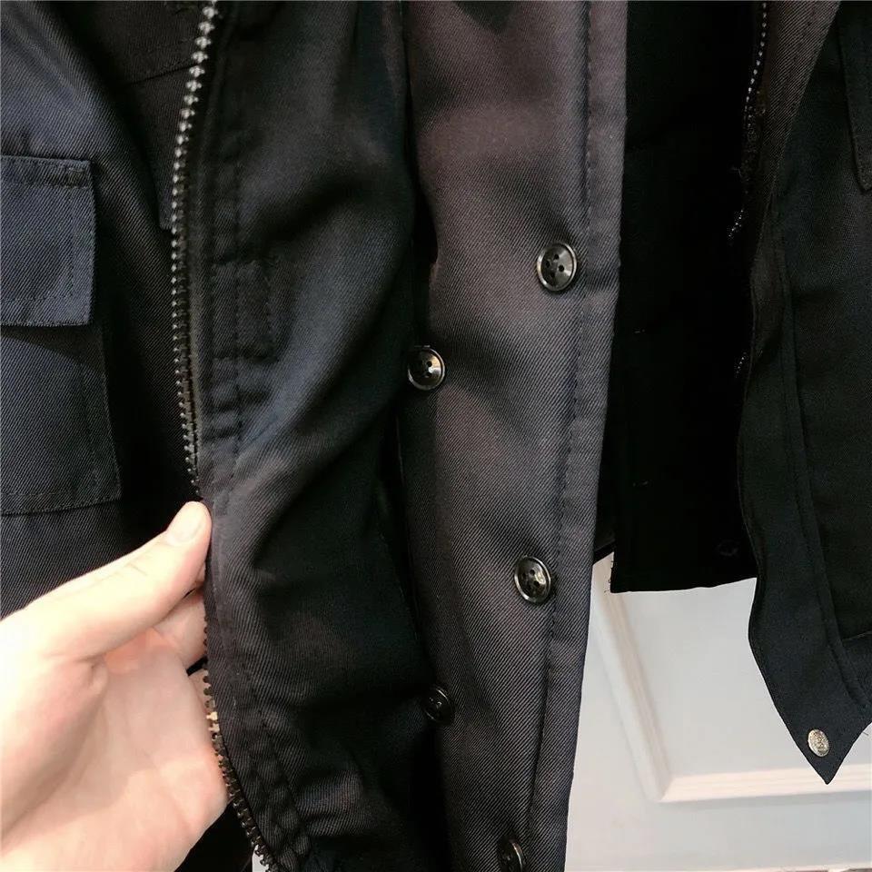 Winter Men's Jackets Plus Cotton Padded Jackets Senior Uniforms, Slim Men's and Women's Tops