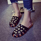 Half Slippers Women's Outer Wear Summer Fashion All-match Net Red Flat-bottomed Lazy Sandals and Slippers