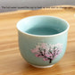 Thermochromic Cup Sakura Tea Cup Ge Kiln Open Piece Tea Cup Ceramic Kung Fu Tea Cup Master Cup