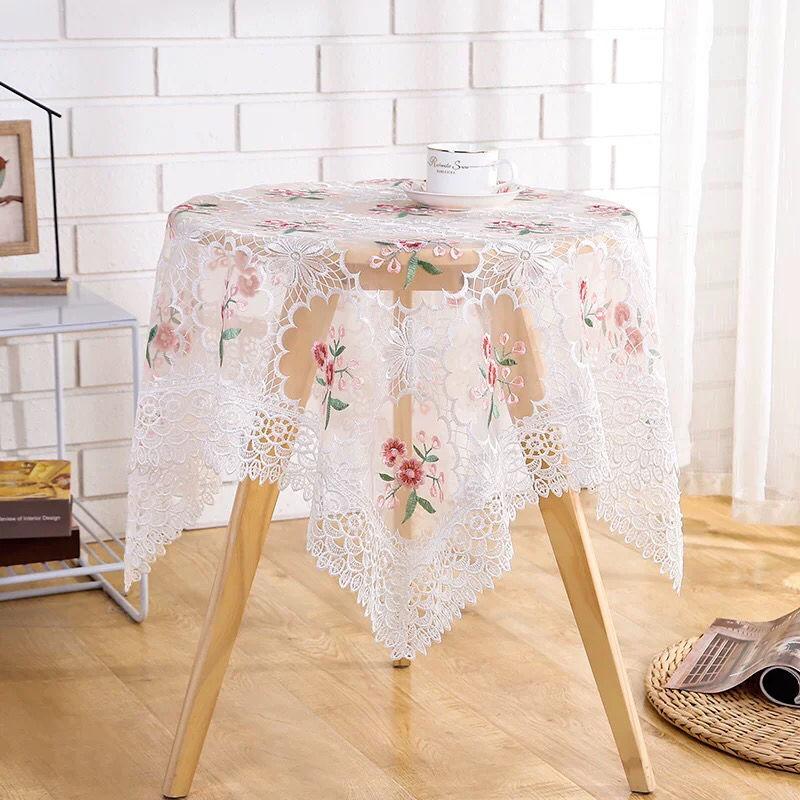 Home Decoration Bedside Table Cover Cloth Table Table Cloth Coffee Table TV Lace Embroidery Cover Towel Table Cloth Multifunctional Cover Cloth