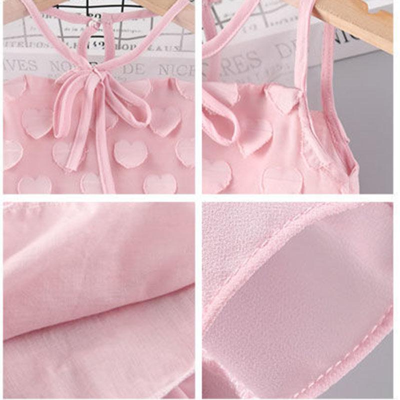 Baby Girl Dress Summer Children Sweet Mesh Skirt 2-5 Years Old Chiffon Sleeveless Princess Skirt Vest Skirt Baby A-line Skirt