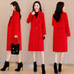 Women Woolen Coat Outerwear Autumn Winter Clothing Fashion Warm Woolen Blends Female Woolen Jacket