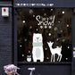 Christmas Glass Shopping Mall Shop Window Door Sticker Bear Deer Snowflake Arrangement Wall Sticker
