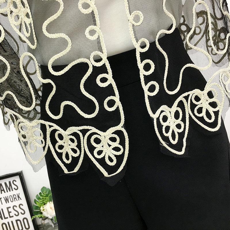 Irregular Summer Short Coat Cardigan Women Solid Color Sun Protection Thin Air Conditioning Shawl