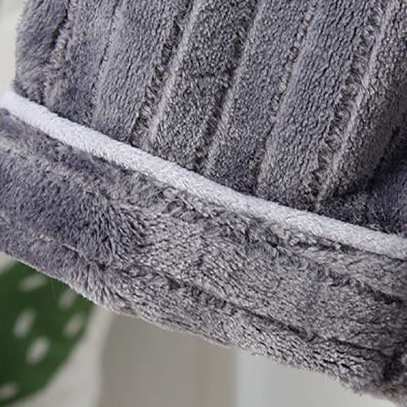 Autumn and Winter Middle-aged and Elderly Coral Fleece Men's Pajamas Thickened Plus Fleece Warm Home Service Suit