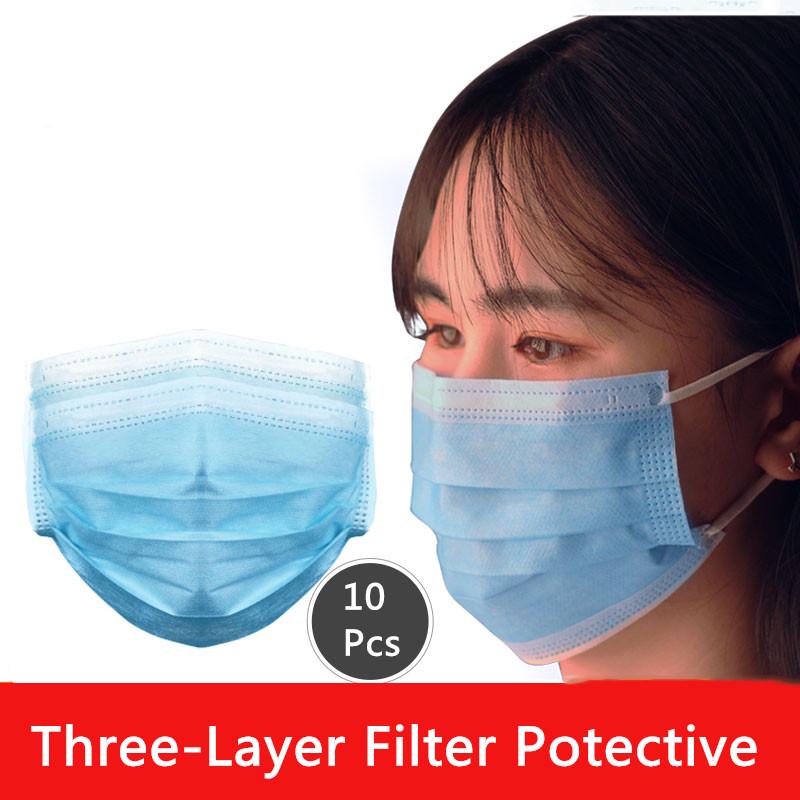 60-piece disposable ear-hanging respirator three-layer filter dustproof / waterproof safety