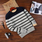 2019 Winter Casual Men's Sweater Stripe Knittwear Mens Sweaters Pullovers Pullover Men Pull Homme