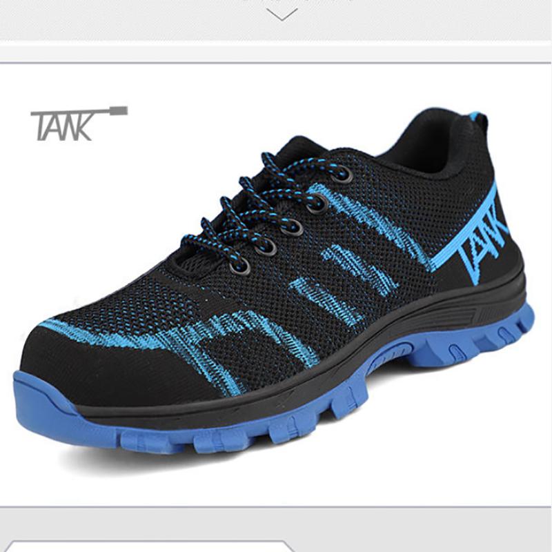 Men's Sports Shoes Safety Shoes Good Anti-smashing Anti-stab Wear-resistant Flat Shoes Casual All-match Sports Shoes
