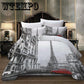 3pcs Bedding Set 3D Paris Landmark Duvet Cover   Twin Queen King Size Bed Sheet