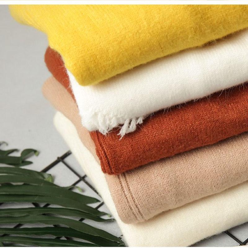 Autumn  Winter Women's Mid-length Sweater Ripped Tassel Sweater Casual Loose Knit Sweater Dress Outer Wear