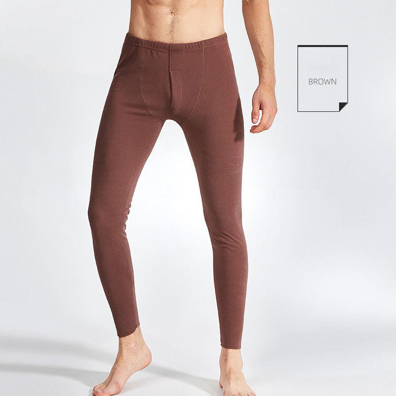 Men Winter Thermal Underwear Male Autumn Tight Pants Thicken Windproof Comfortable Soft Lining High Elasticity Slim Wearable Versatile Spring Pajamas