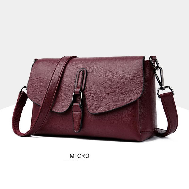 Real Cowhide Women Leather Bag Casual Female Crossbaby Bag Portable Multi-Layer Large Capacity Soft Surface Two Belts 5 Colors Removable Belt