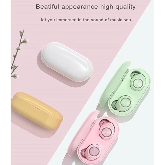 5 Color Optional 3D Stereo Headset TWS Bluetooth 5.0 Headphone with Mic Handsfree with Charging Case