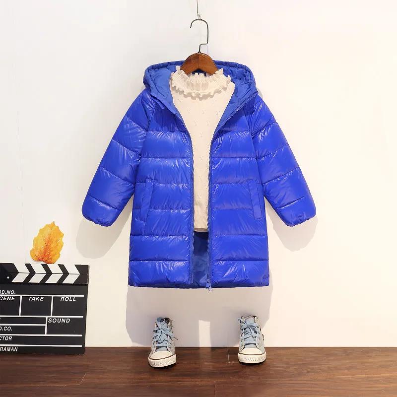 White Duck Down Children's Down Jacket In The Long Section Thicken Boys and Girls Western Style Big Children's Autumn and Winter Children's Jackets