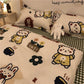 Nordic Minimalist Black Leopard Print Four-piece Bedding 1.8 Duvet Cover Sheet King Size Double Bed