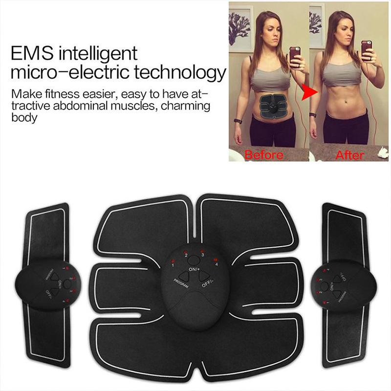 Home Body Shaping Sticker Eight-pack Abdominal Muscle Training Muscle Artifact Vibration Massage Sticker Student Fitness Home Exercise USB Charging